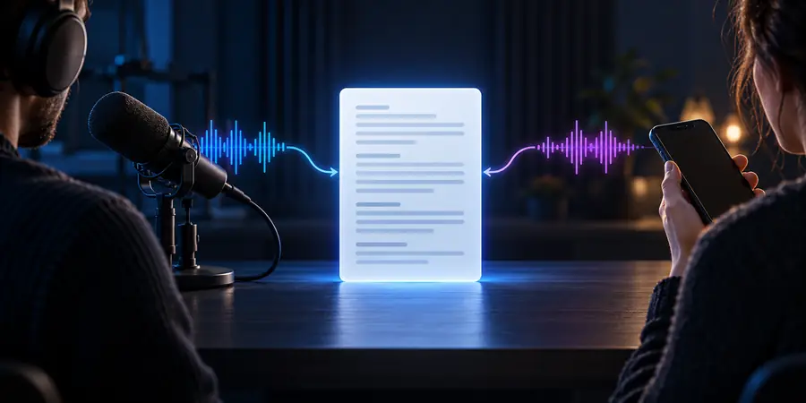 Illustration for comparing voice-to-text options